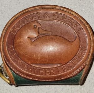 Dooney & Burke 1980s coin purse Hunter Green